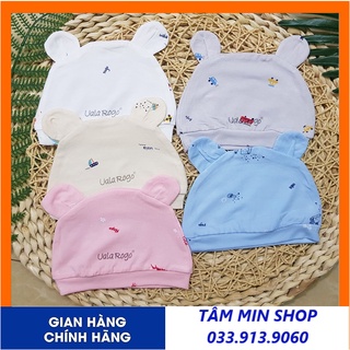 Mũ sơ sinh uala & rogo vải petit siêu mềm mịn