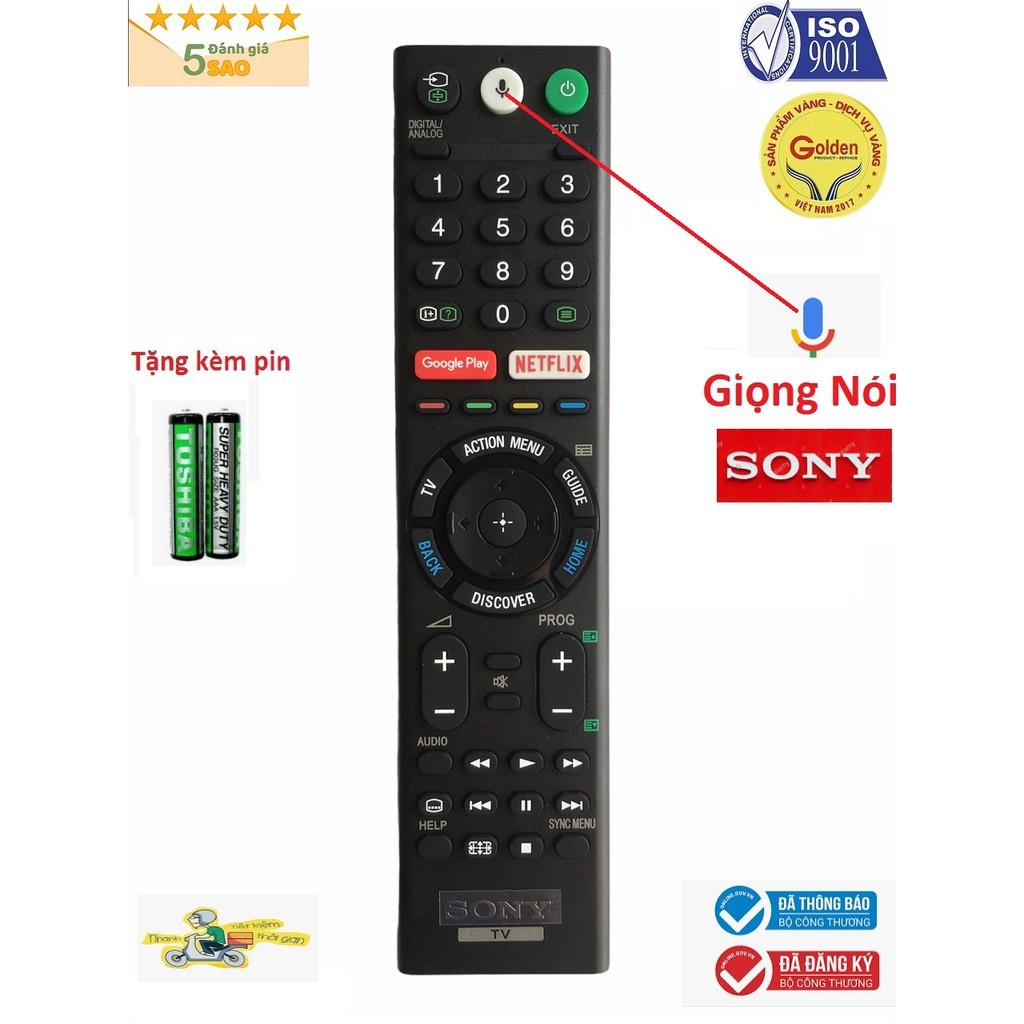 Điều khiển tivi sony giọng nói RMF-TX200P RMF-TX310P ,RMT-TX210P ,Remote RMT-TX200A,RMT-220 hàng tốt .Bảo hành 6 tháng