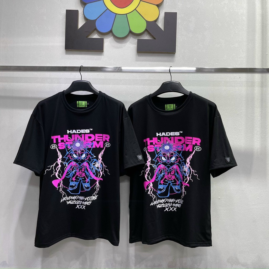 Áo thun HA.DES THUNDER STORM sấm sét unisex nam nữ form rông tay lỡ | BigBuy360 - bigbuy360.vn