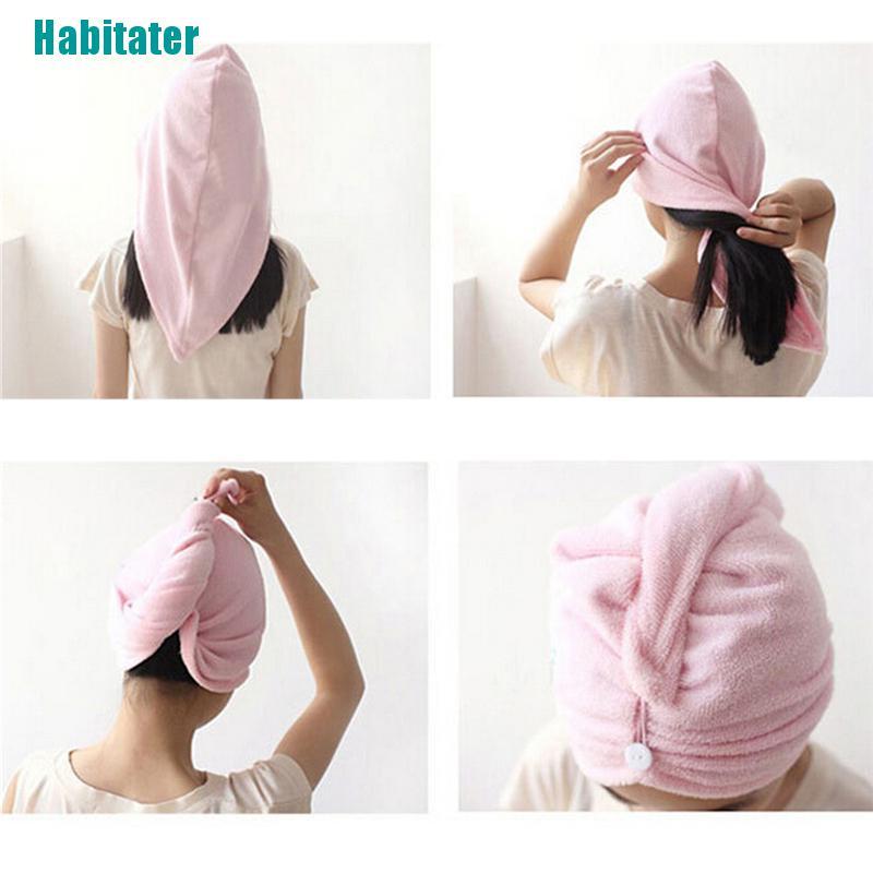 Khăn Quấn Khô Tóc Bằng Sợi Micro Tiện Dụng Cho Spa