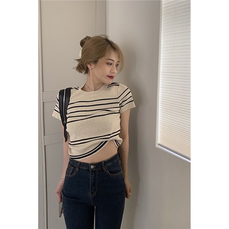 ÁO LEN MONTOGHI KẺ NGANG BASIC | BigBuy360 - bigbuy360.vn