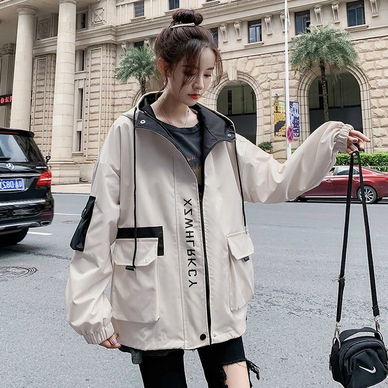 Áo Khoác Kaki Nam Nữ 2 Lớp Có Mũ ♥️ Free Ship ♥️ Áo Kaki Bomber Form Rộng Túi Hộp Vải Mền Đẹp Thời Trang | BigBuy360 - bigbuy360.vn