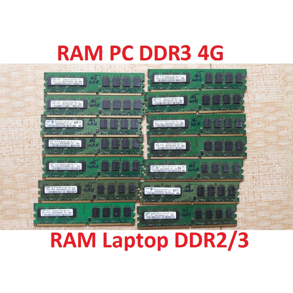Ram DDR3 DDR2 PC Laptop 2G, 4G bus 1600 1333 800