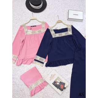 ⚡️BÁN SỈ⚡️Bộ đồ ngủ phối ren 2 màu
