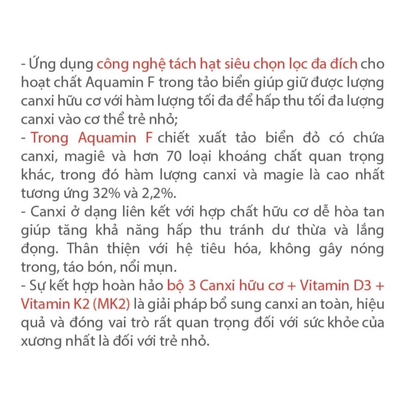 CAL HIKID BIGFAM Bổ Sung Canxi, Vitamin D3 Hỗ Trợ Xương Chắc Khỏe Và Phát Triển Chiều Cao Cho Trẻ Em