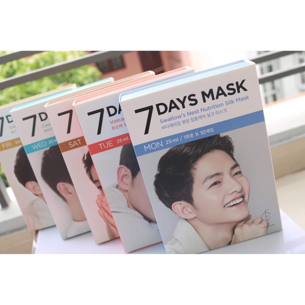 Hộp 7 mặt nạ dưỡng da 7 DAYS MASK SOONG JONG KI FORENCOS nhập khẩu từ Hàn Quốc