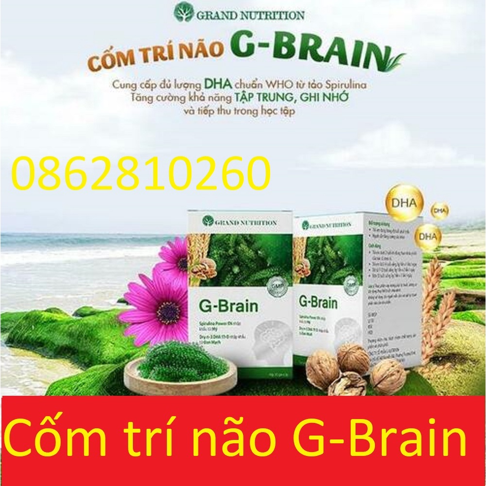 G-Brain Hỗ trợ phát triển Trí Não, tăng cường hệ Miễn Dịch cho Trẻ hộp 30 gói ( gbrain )