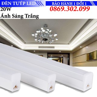 Bóng đèn Tuýp LED ánh sáng trắng T8 - Công suất 20W phù hợp phòng 10-18m2
