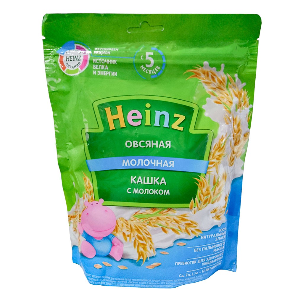 Bột Ăn Dặm Heinz Nga 5+ Vị Yến Mạch Sữa Gói 250g