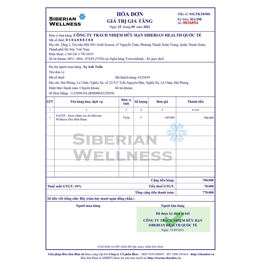Kem chăm sóc da SIBERIAN WELLNESS Flex Rub BASIC – 100 ml/tuýp