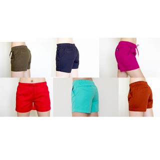 Quần Đùi Nữ Kaki Lưng Thun Ống Suông Giá Rẻ Đẹp - Nhiều màu