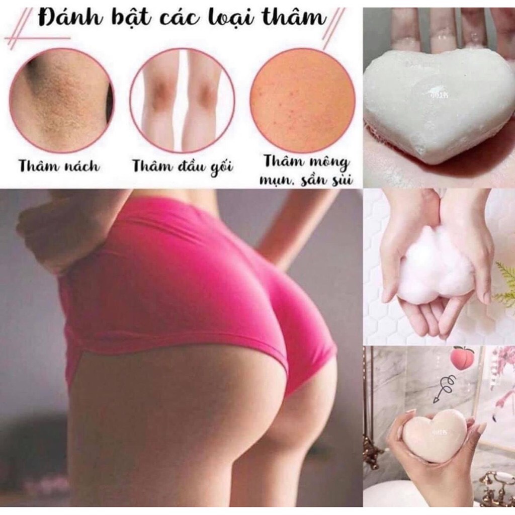 Xà phòng trái đào giảm thâm mông ROXI Beauty xà phòng tắm sáng da Pelican Hip Care Soap Nhật Bản 80g