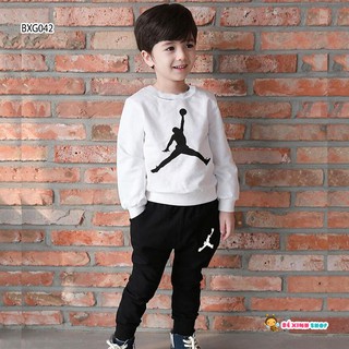 Bộ dài tay Jordan dễ thương cho bé dễ thương cho bé trai & bé gái 2021