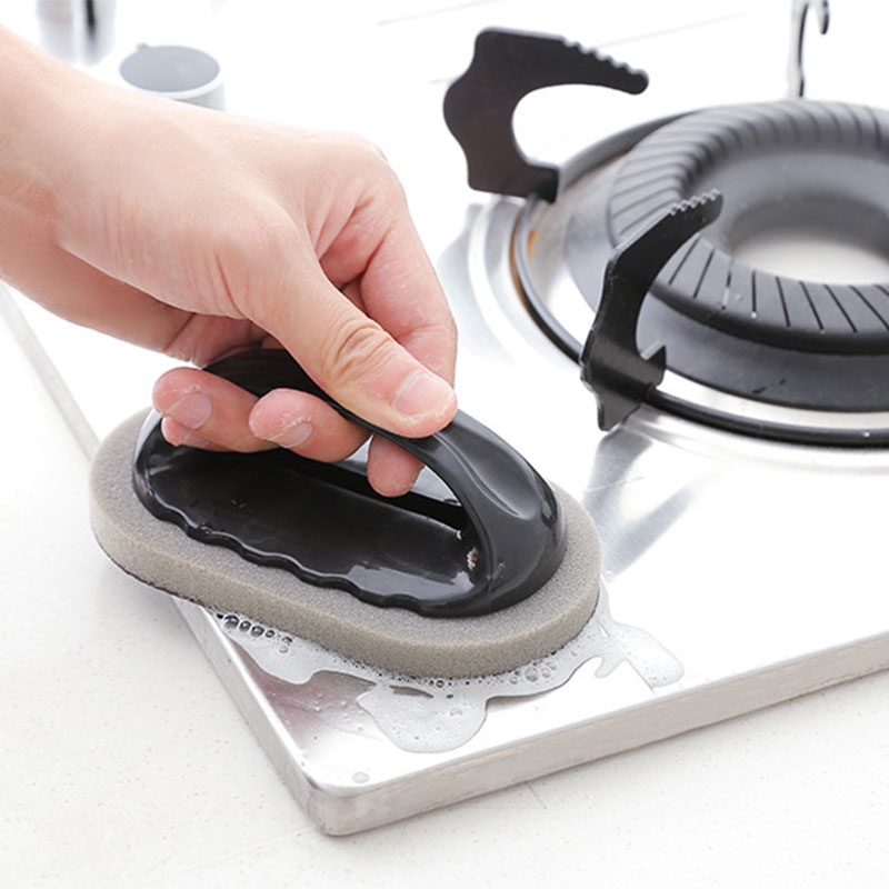 Miếng mút xốp vệ sinh đồ dùng nhà bếp có tay cầm tiện dụng cho nhà bếp