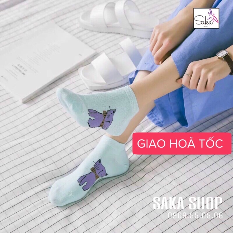 Vớ lười hình chú mèo dễ thương