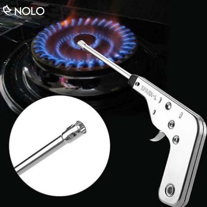 Cây Mồi Lửa Spark L Thân Hợp Kim Mồi Bếp Gas Bếp Du Lịch An Toàn Không Bỏng Tay