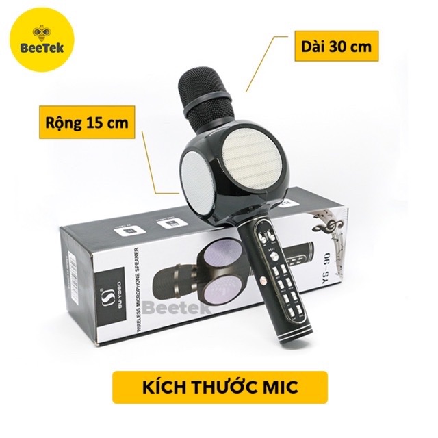 Míc Karaoke Bluetooth - Mic hát Beetek YS90