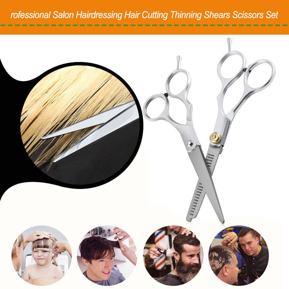 Set kéo cắt tóc mỏng chất lượng cao dành cho salon