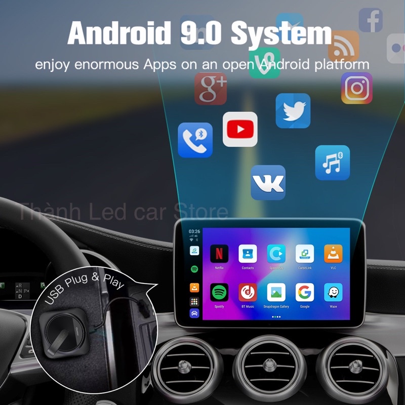 Android Auto Box Ownice pro chính hãng chuyển đổi màn hình zin