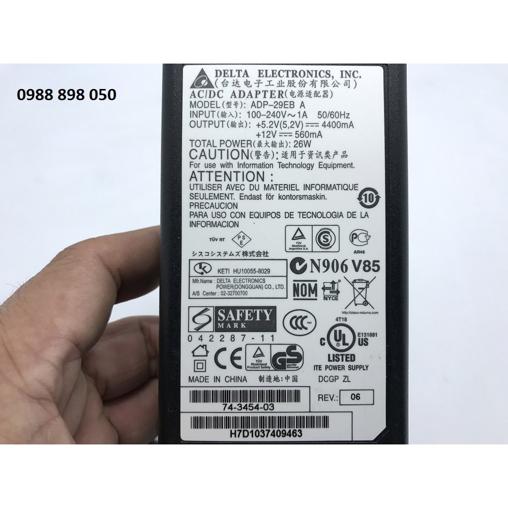 Adapter Nguồn Delta ADP-29EB A Loại Tốt