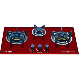 Bếp gas âm Capri CR-309KT (CR 309(RED)- Bếp 3 lò, đen