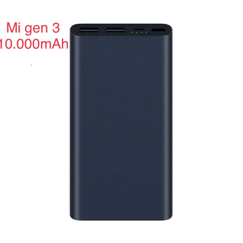 Pin Sạc Dự Phòng Xiao mi 10000mAh Gen 3 Bản Sạc Nhanh 2021