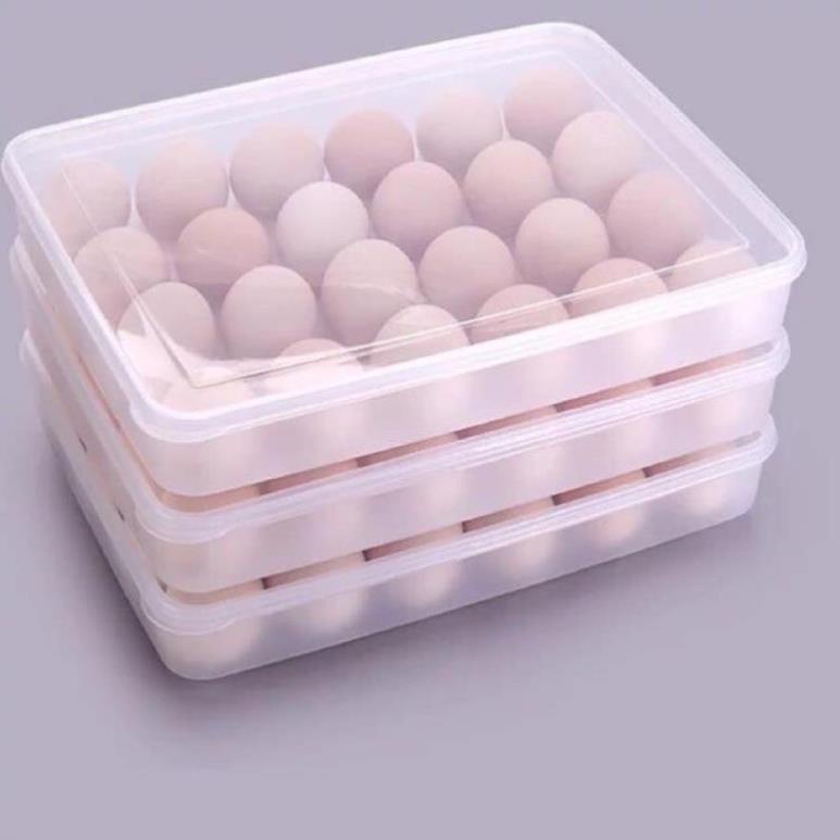 [Kho sỉ] Hộp đựng trứng, khay đựng trứng 24 ô cao cấp