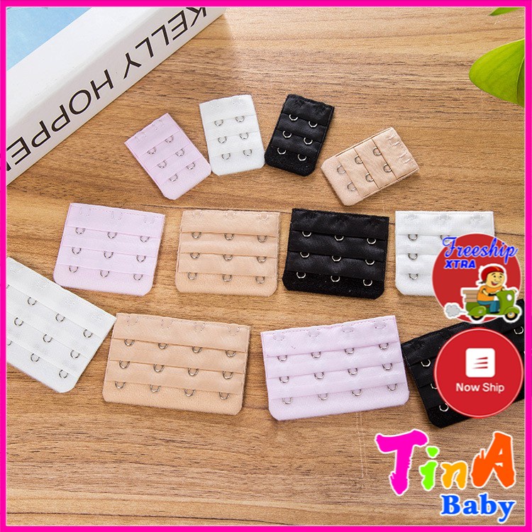 Miếng Nối Rộng Tăng Size Áo Ngực 2 - 3 Móc Cài - Móc Nới Nhiều Màu E440