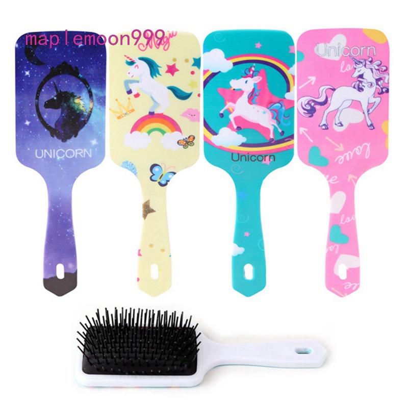 [Hàng mới về] Lược chải tóc gỡ rối in hình kỳ lân hoạt hình xinh xắn