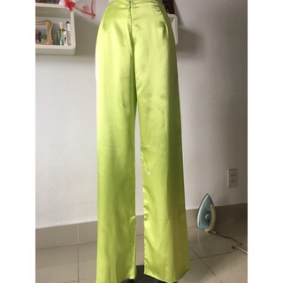Quần áo dài vải phi - Xanh đọt chuối