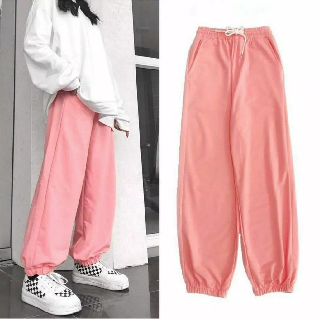 Quần Jogger Simple Bo Gấu Ống Rộng Thể Thao Form Rộng Ulzzang Unisex (8 Màu)