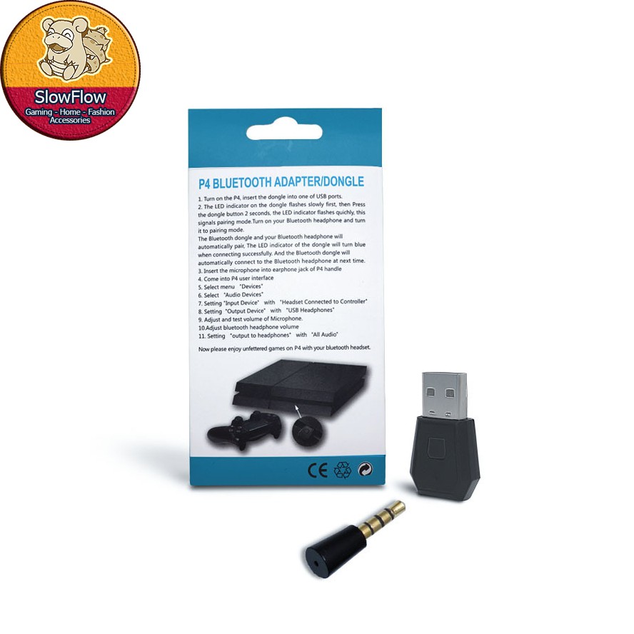 USB bluetooth cho PS4, PS5 sóng bluetooth 4.0 kết nối USB 2.0, truyền tín hiệu 15m Dongle Ralan P4 Phụ kiện SlowTech | BigBuy360 - bigbuy360.vn