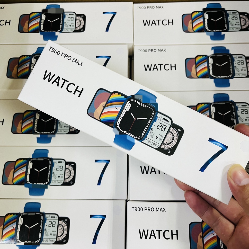 Đồng Hồ Thông Minh T900 Pro Max Chống Thấm Nước 44mm Iwo 13 series 7 Có Hai Nút Bấm