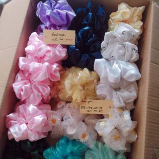 Scrunchies phi bóng/lụa