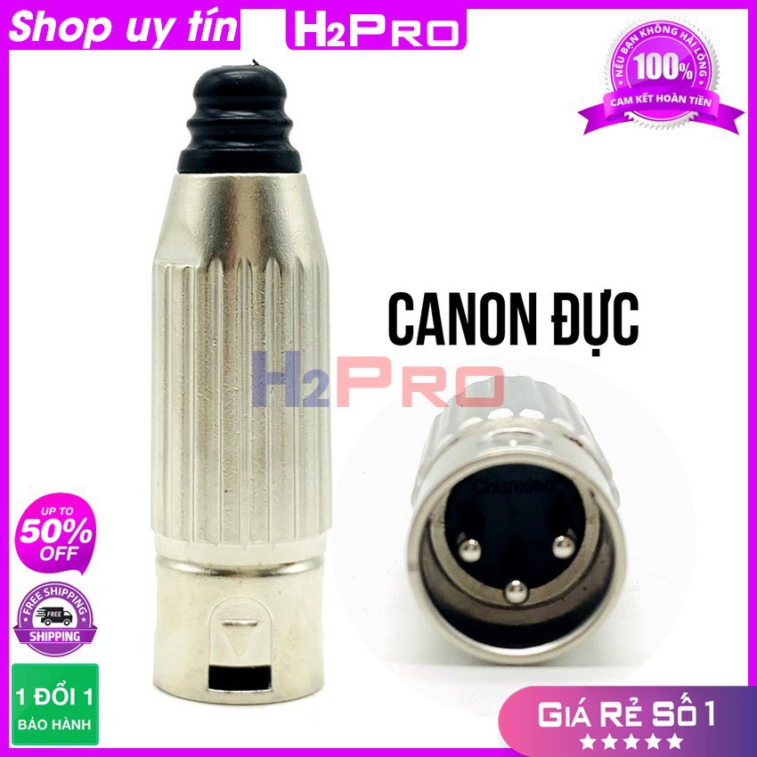 Đầu rắc canon đực-cái H2Pro cao cấp, giắc canon đực-cái hợp kim-truyền tín hiệu tốt (1 chiếc)