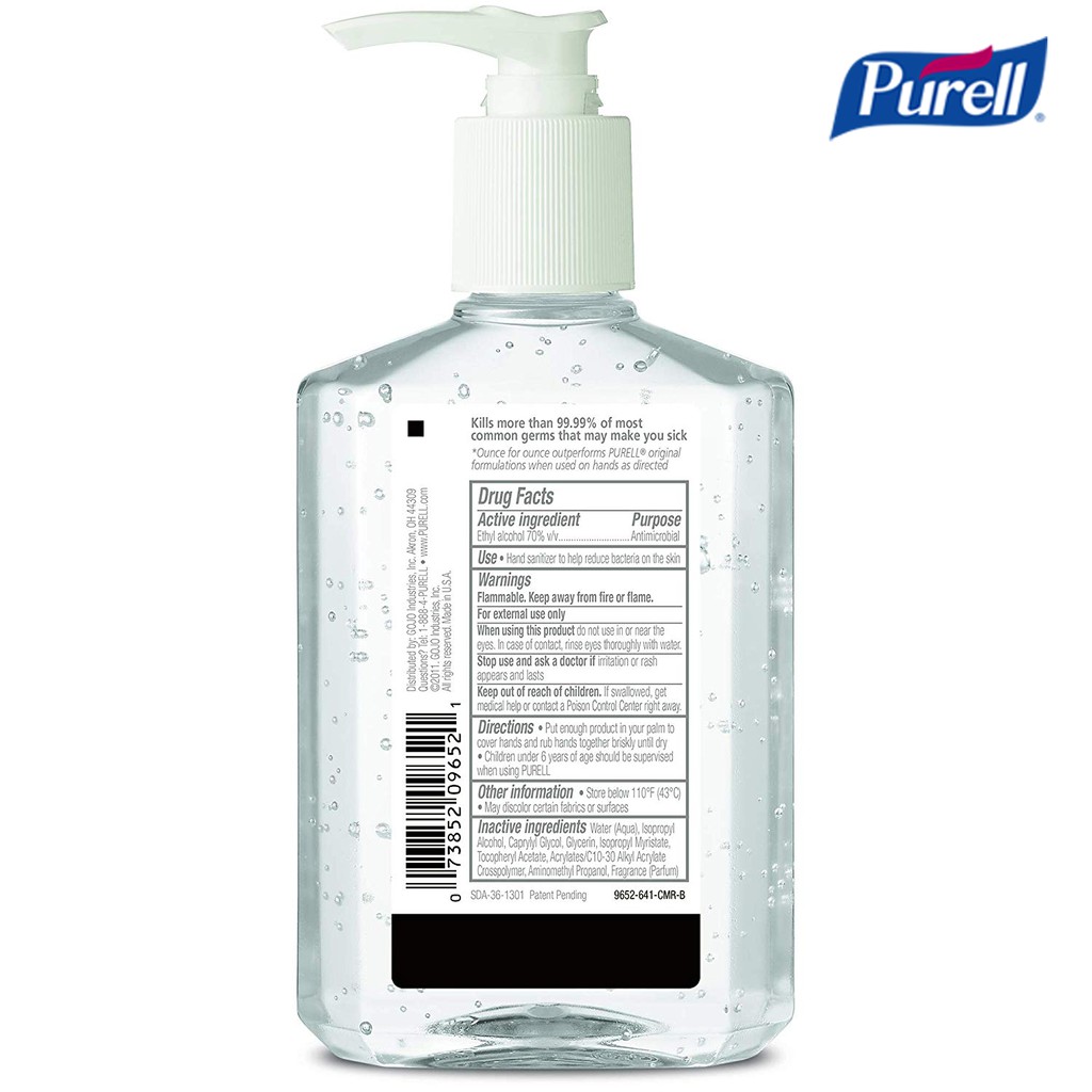 [SHOPEE 2H] Gel rửa tay khô diệt khuẩn Purell Advanced 8 fl oz (236ml) [HCM - GRAB] | BigBuy360 - bigbuy360.vn