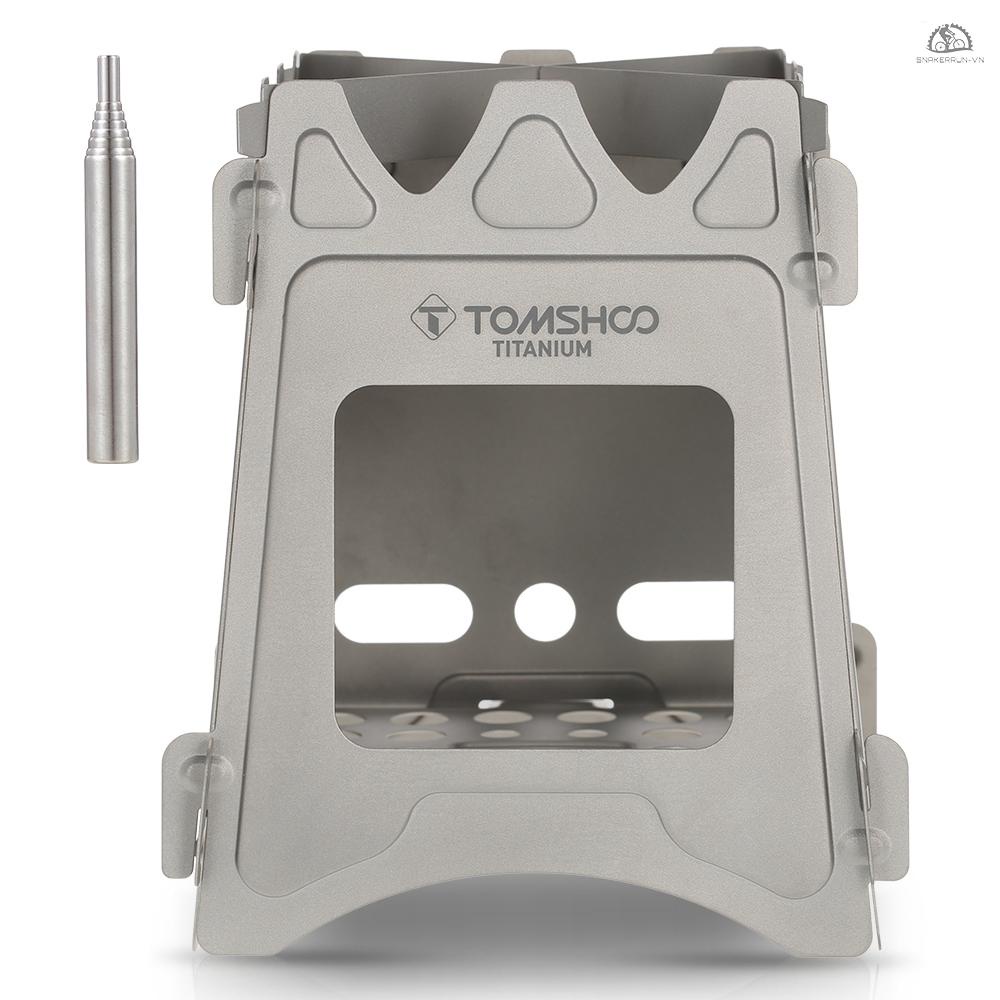 Bếp Củi Bằng Titan Gọn Nhẹ Có Thể Gấp Gọn Tiện Dụng Cho Cắm Trại Dã Ngoại