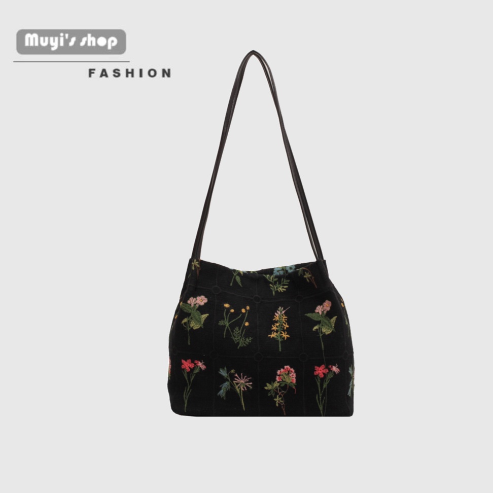 Túi Xách canvas Cỡ Lớn Thêu Họa Tiết Thời Trang Mùa Hè Cho Nữ 2022