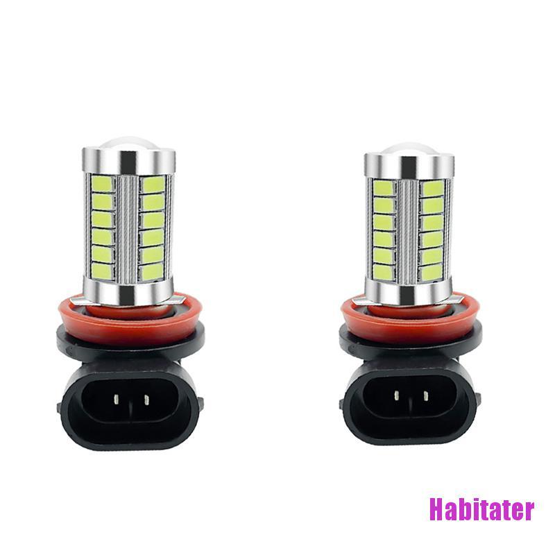 Hbvn❀Đèn LED ChốNg Sương Mù Ban NgàY H8 H11 9005 9006 5630 33SMD Cho Xe Hơi - Bộ 2