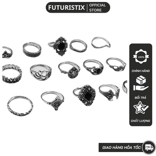 Nhẫn nữ FuturistiX nhẫn nữ phụ kiện thời trang nữ độc lạ cá tính N01-N36