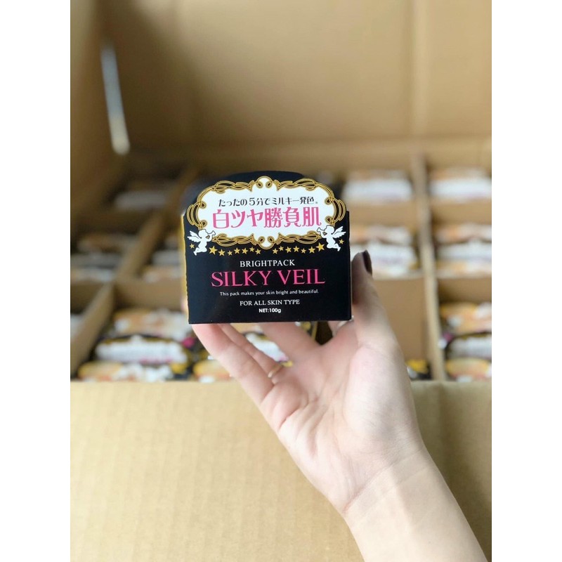 DƯỠNG TRẮNG DA SILKY VEIL BRIGHT PACK 100g CỦA NHẬT