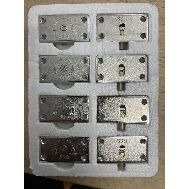Bánh xe cửa lùa 338 hợp kim