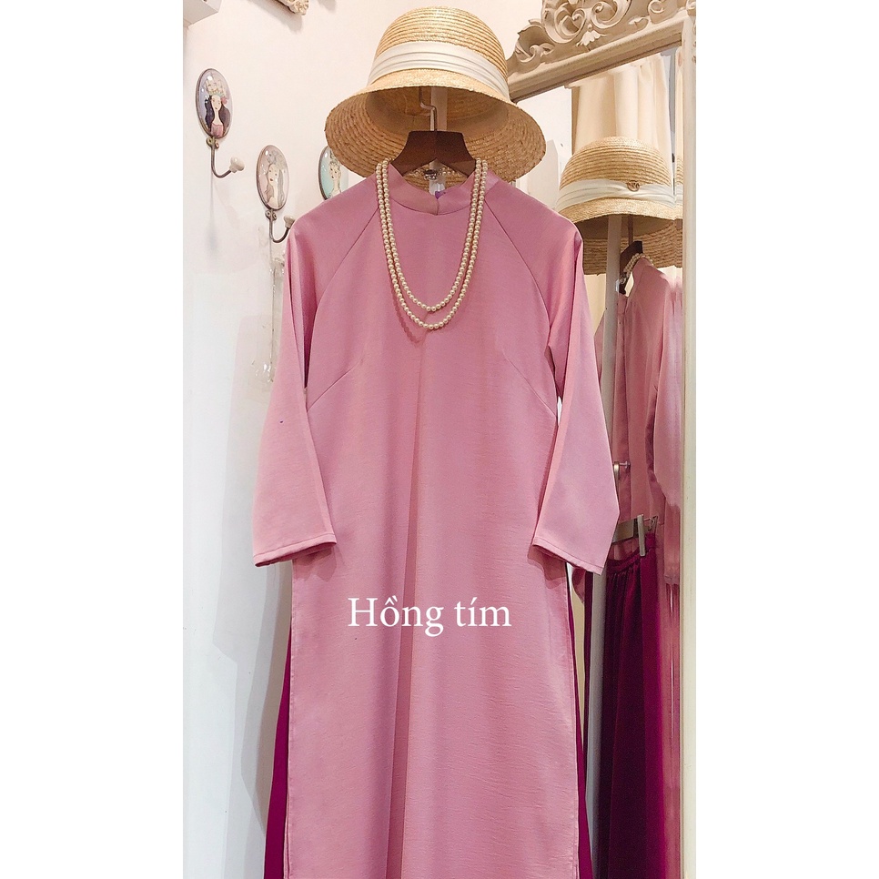 Áo Dài và Quần lẻ Tây Thi Màu Trơn