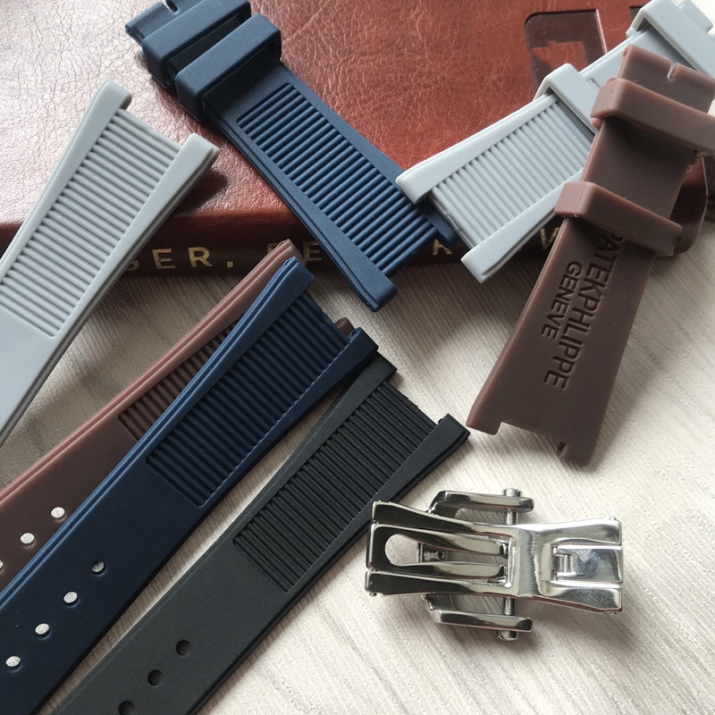 PATEK PHILIPPE Dây Đeo Thay Thế 24mm Bằng Silicon Cao Su Cho Đồng Hồ Palk PHILIPPE