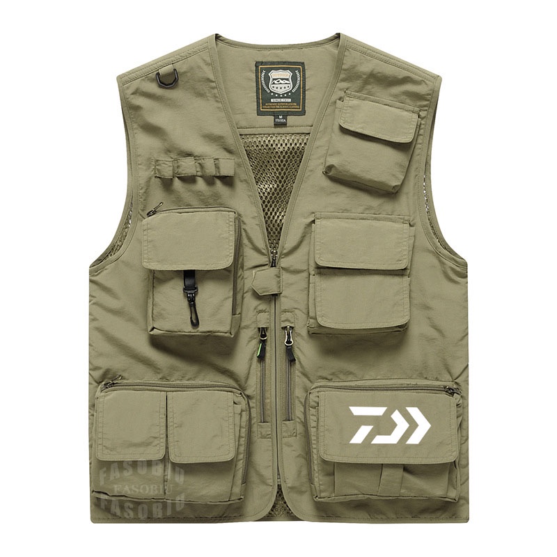 Áo KhoáC Thể Thao Daiwa ChấT LiệU ThoáNg Khí Có Nhiều TúI Cho Nam