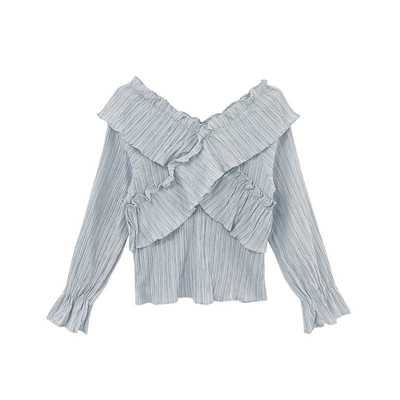 Áo Sơ Mi Nữ Tay Dài Họa Tiết Caro Phong Cách Hàn Quốc