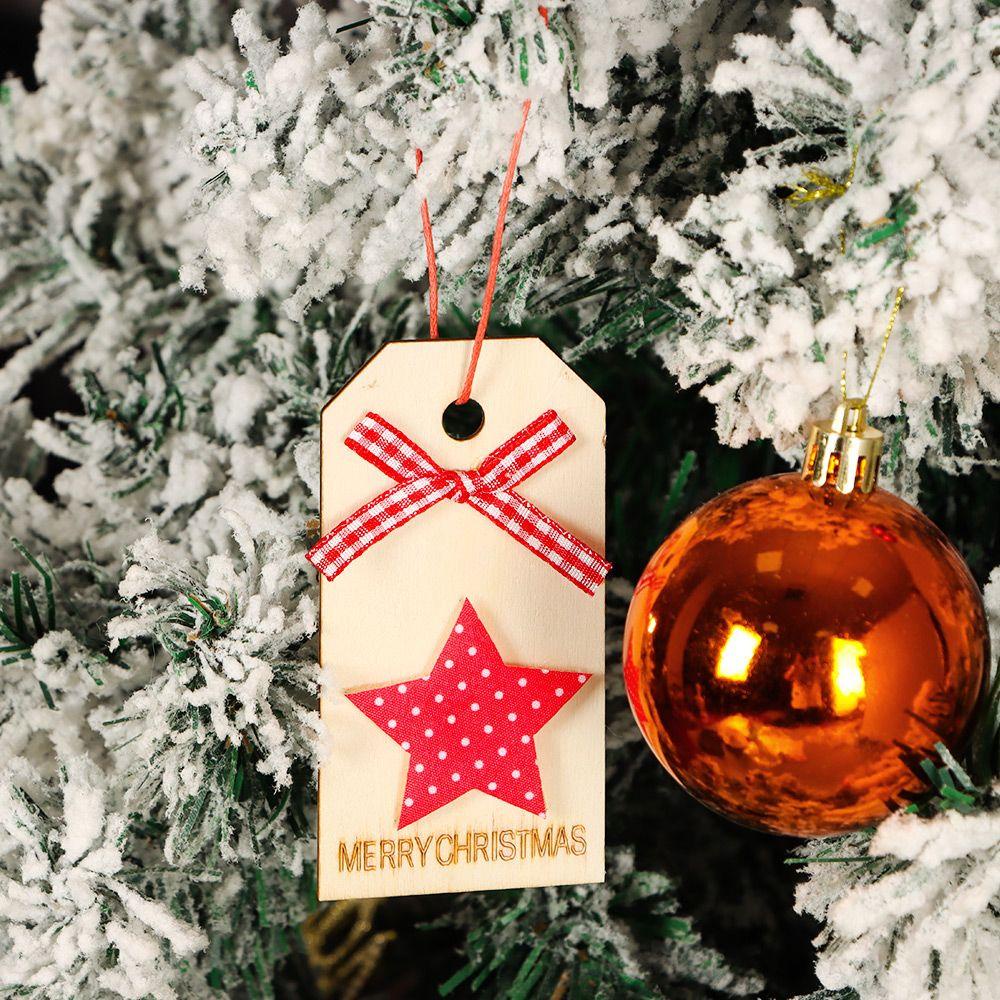 MUVAKO Nơ Trang Trí Cây Thông Noel Bằng Gỗ