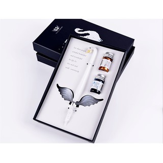 [Freeship 99k] Bút pha lê tập viết chữ Hán, chữ thư pháp có thể dùng mực bút máy Việt Nam - tặng kèm lọ mực