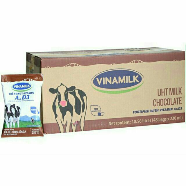 Sữa Vinamilk thùng 48 bịch (đủ loại)