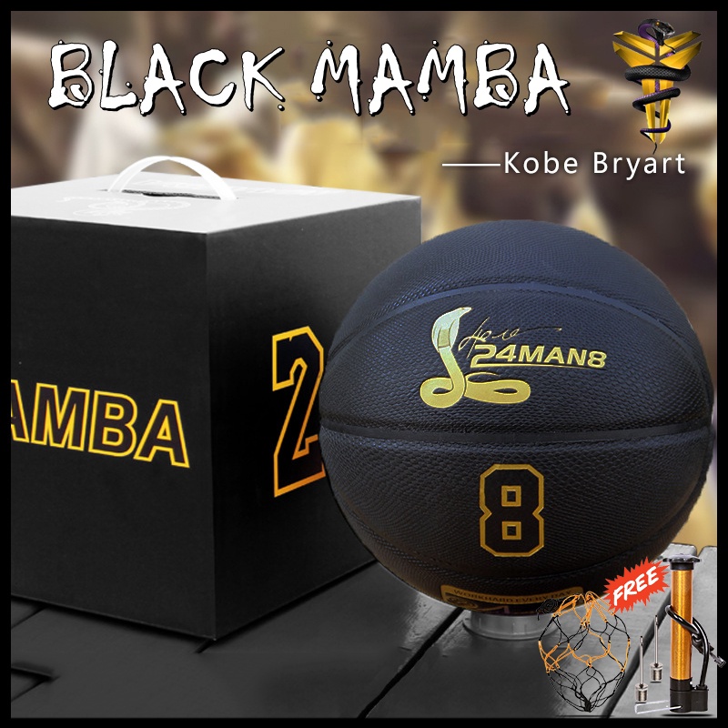 Bóng Rổ KOBE BLACK Số 7, Banh Bóng Rổ SPALDING NBA Đủ Size Trẻ Em Người Lớn Thi Đấu Sân Outdoor &amp; Indoor